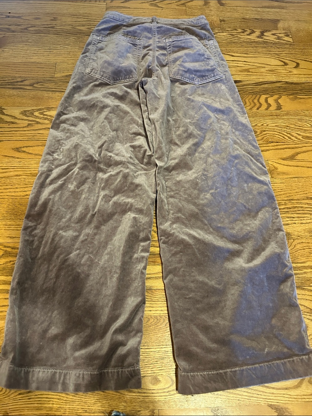Pilcro high-rise velvet puddle curve pants - Picture 3 of 8